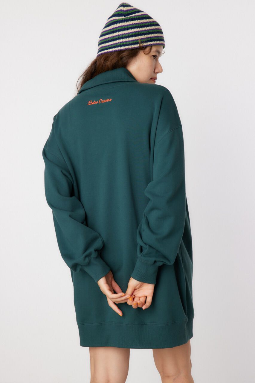 RODEO CROWNS「Champion ハーフジップスウェットワンピース」|ワンピース|