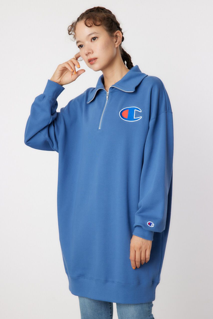 RODEO CROWNS「Champion ハーフジップスウェットワンピース」|ワンピース|