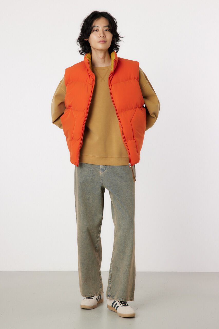 RODEO CROWNS「stand-neck パディングベスト」|ダウンベスト・ベスト|