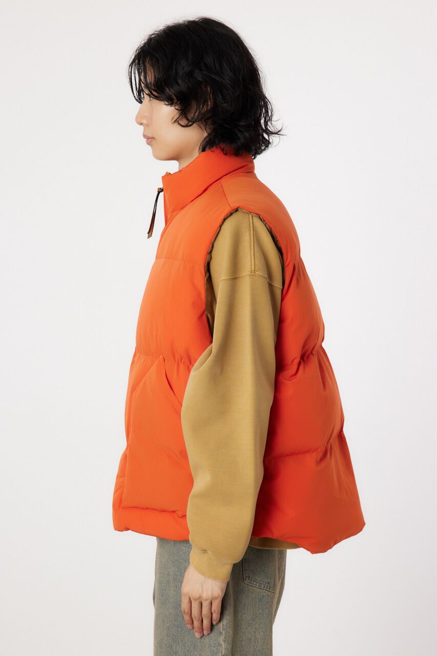 RODEO CROWNS「stand-neck パディングベスト」|ダウンベスト・ベスト|