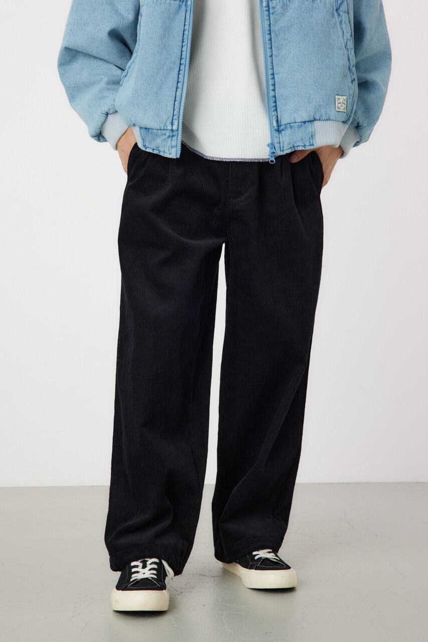 RODEO CROWNS「corduroy ワイドストレートパンツ」|その他|BLK