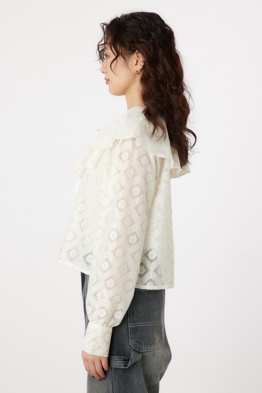 RODEO CROWNS「ラッフルレースボレロ」|シャツ・ブラウス|