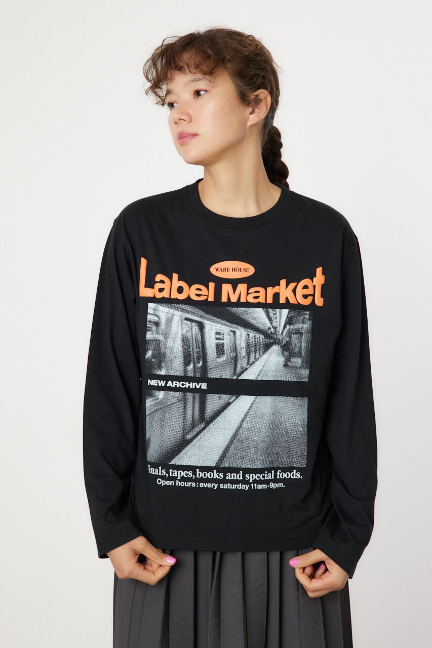 RODEO CROWNS「Label Market ロングスリーブTシャツ」|Tシャツ・カットソー|