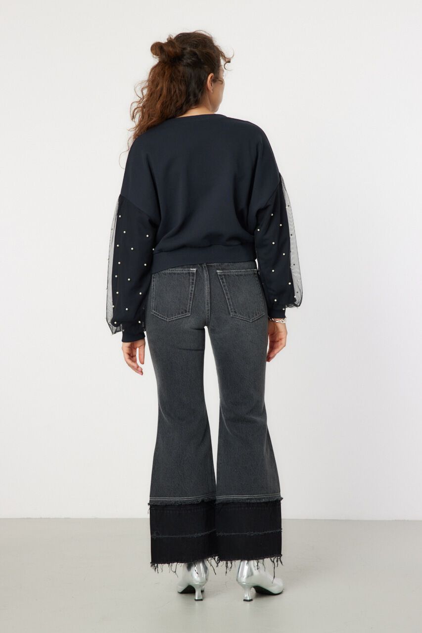 RODEO CROWNS「デコレーションスリーブスウェット」|パーカー|