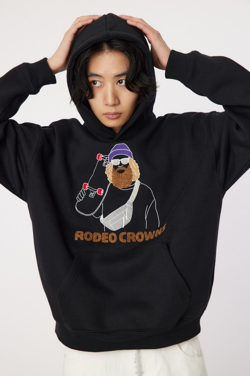 RODEO CROWNS「higesagara フーディー」|パーカー|BLK