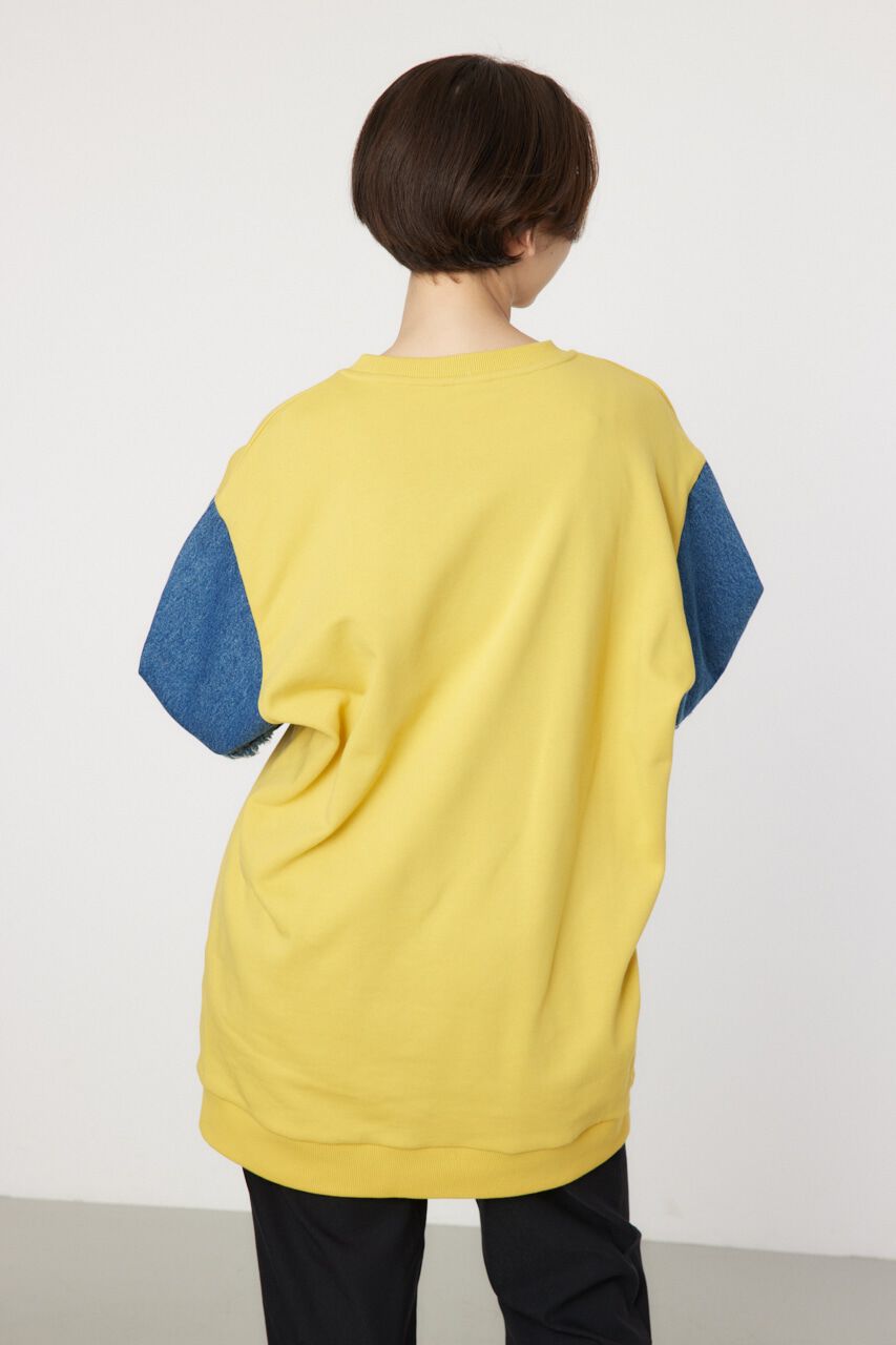 RODEO CROWNS「デニムドッキングスウェットワンピース」|ワンピース|