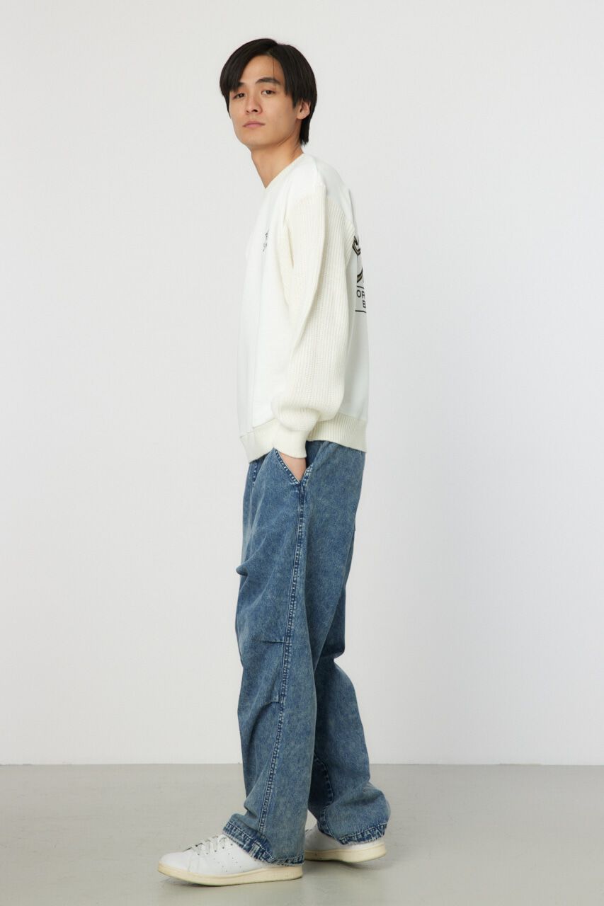 RODEO CROWNS「メンズドッキングロゴニットトップス」|ニット・セーター|