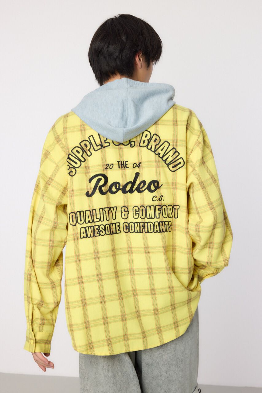 RODEO CROWNS「フーデッドチェックシャツ」|シャツ・ブラウス|