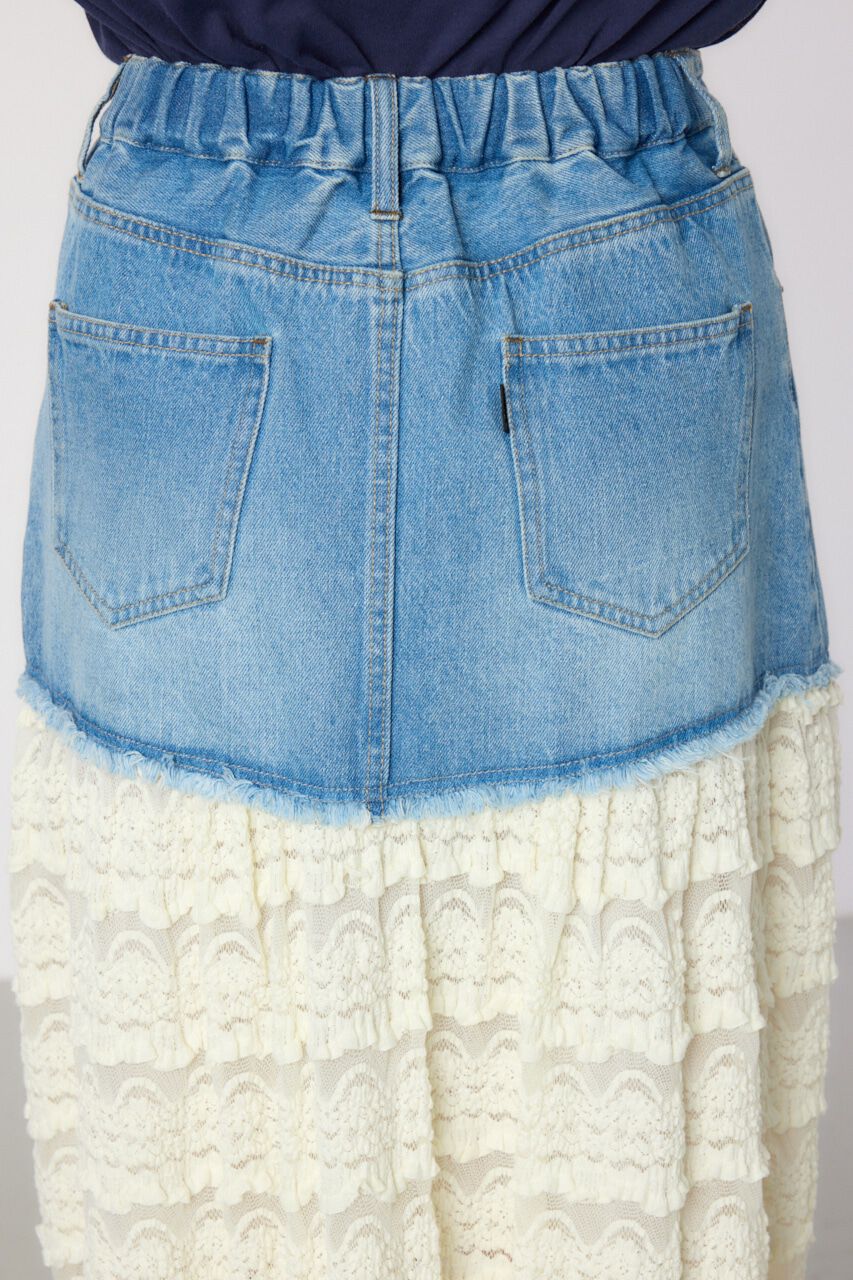 RODEO CROWNS「デニム&times;レーススカート」|スカート|