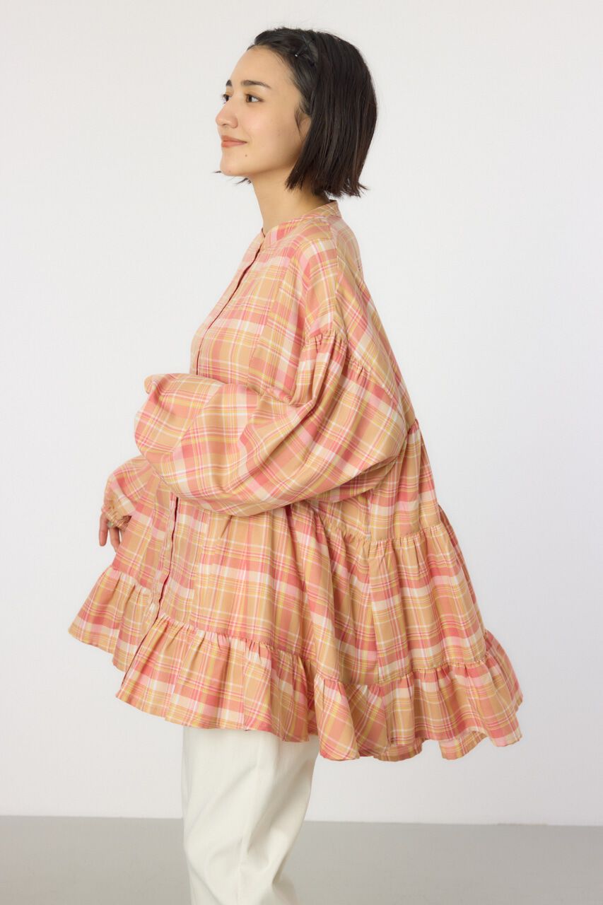 RODEO CROWNS「マルチチェックティアードチュニック」|シャツ・ブラウス|