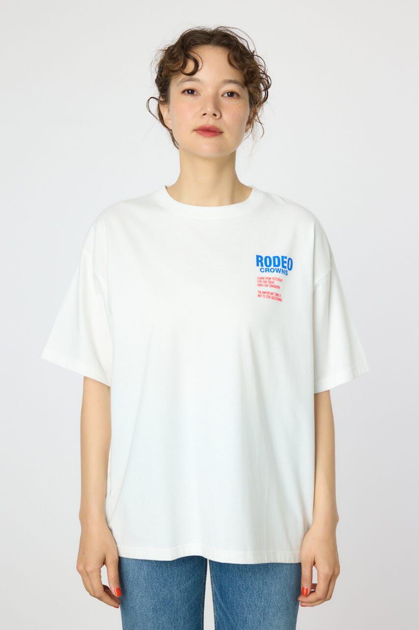 RODEO CROWNS「Overlap デニムアップリケTシャツ」|Tシャツ・カットソー|