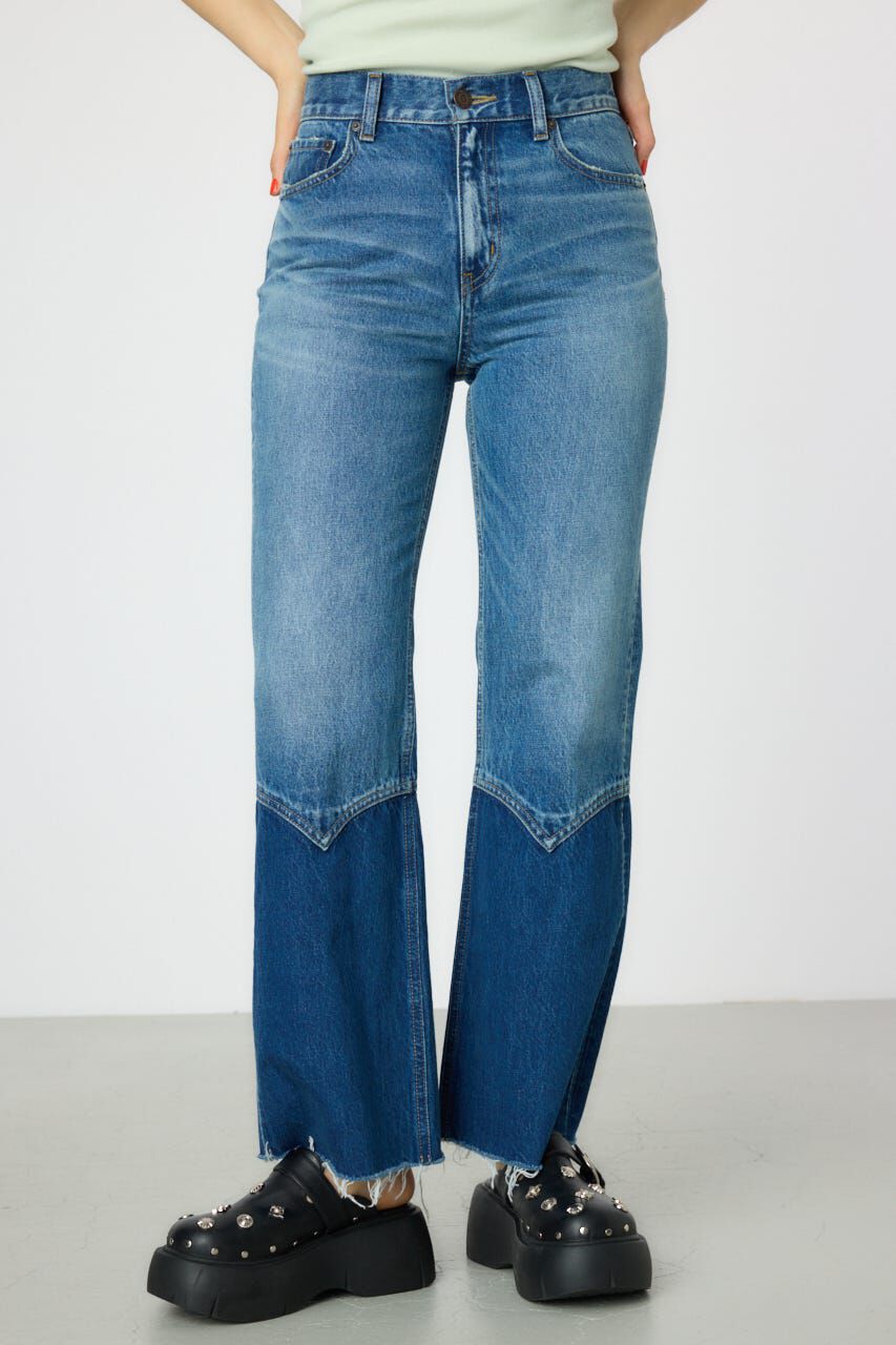 RODEO CROWNS「HEM WESTERN デニムパンツ」|デニム|