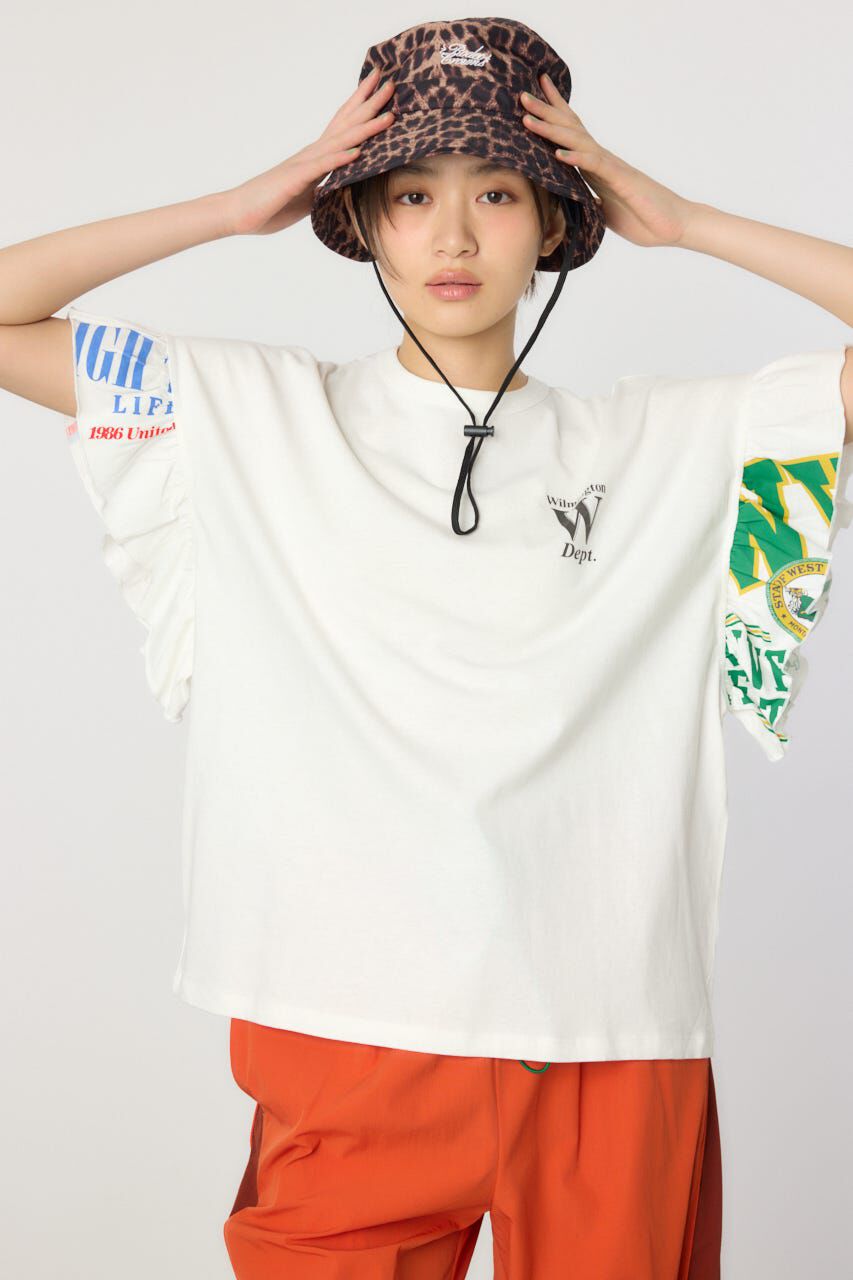 RODEO CROWNS「カスタムリメイクフリルアームトップス」|Tシャツ・カットソー|