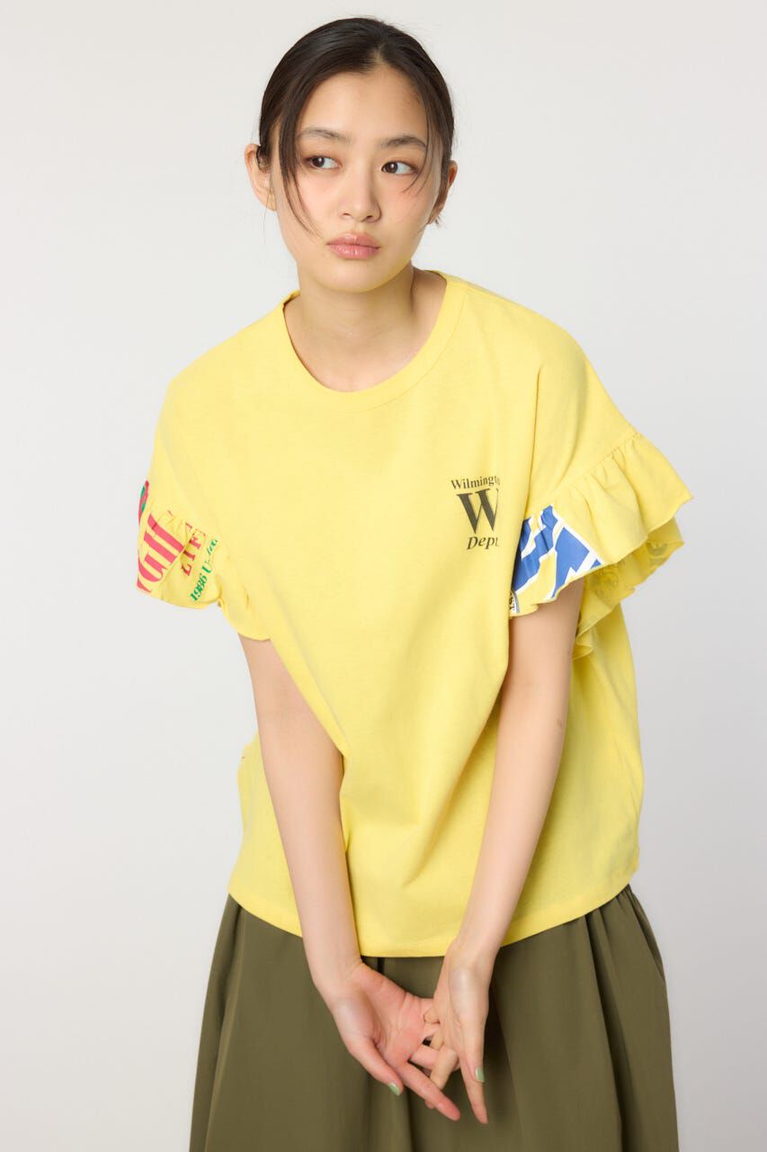 RODEO CROWNS「カスタムリメイクフリルアームトップス」|Tシャツ・カットソー|