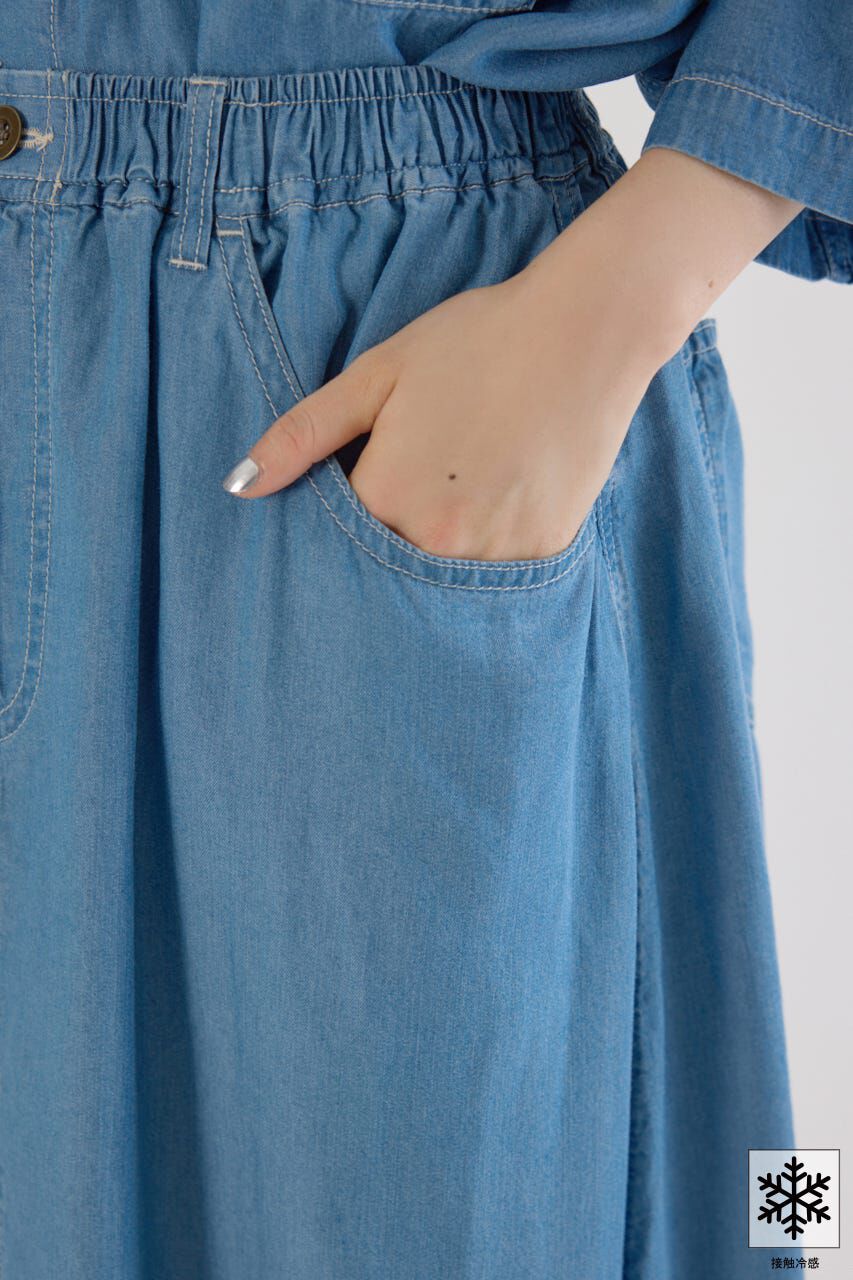 RODEO CROWNS「クールデニムリラックススカート」|デニム|