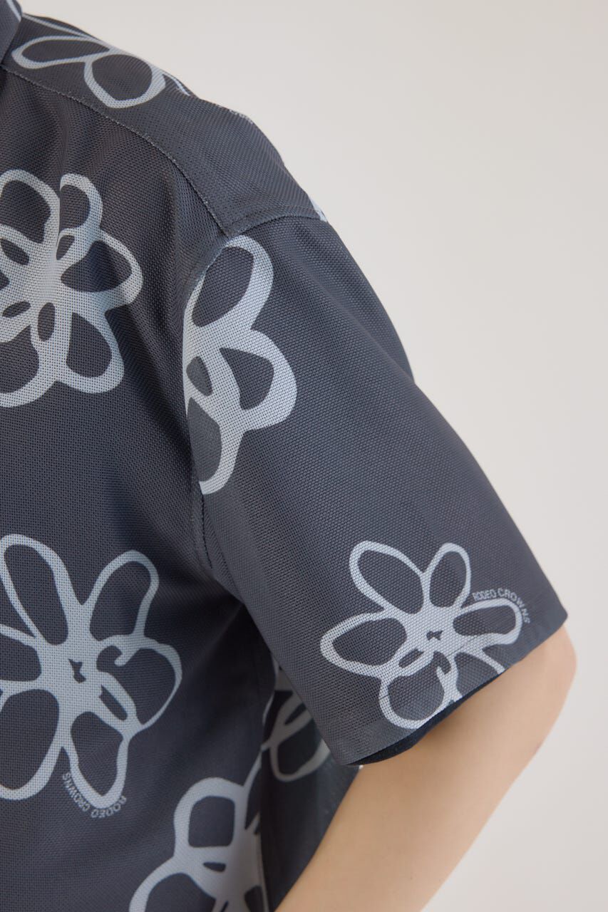 RODEO CROWNS「ポリメッシュフラワーシャツ」|シャツ・ブラウス|