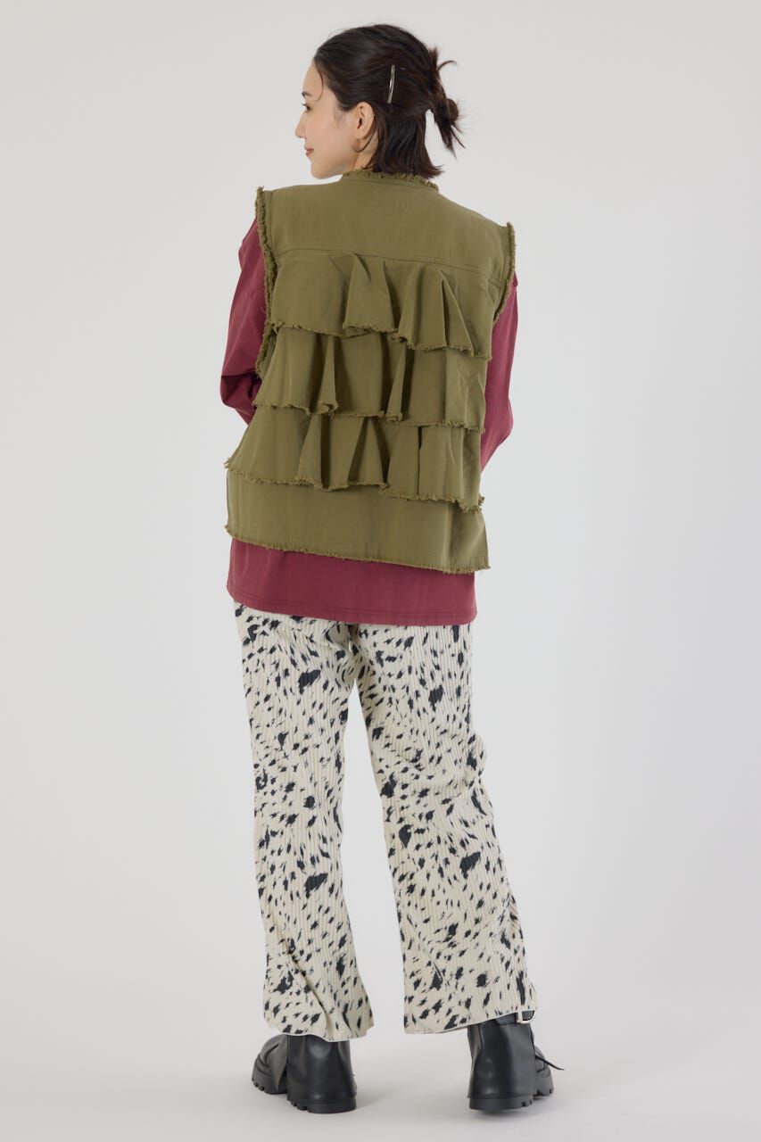 RODEO CROWNS「バックフリルベスト」|ダウンベスト・ベスト|