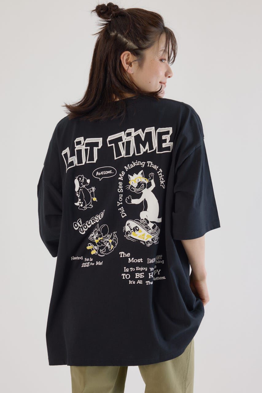 RODEO CROWNS「Lit Time Tシャツ」|Tシャツ・カットソー|BLK