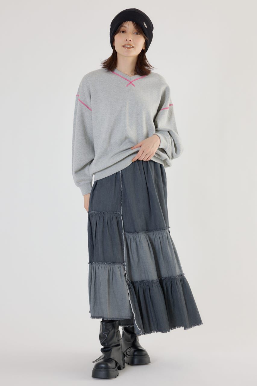 RODEO CROWNS「スウェットライク Vネックトップス」|ニット・セーター|