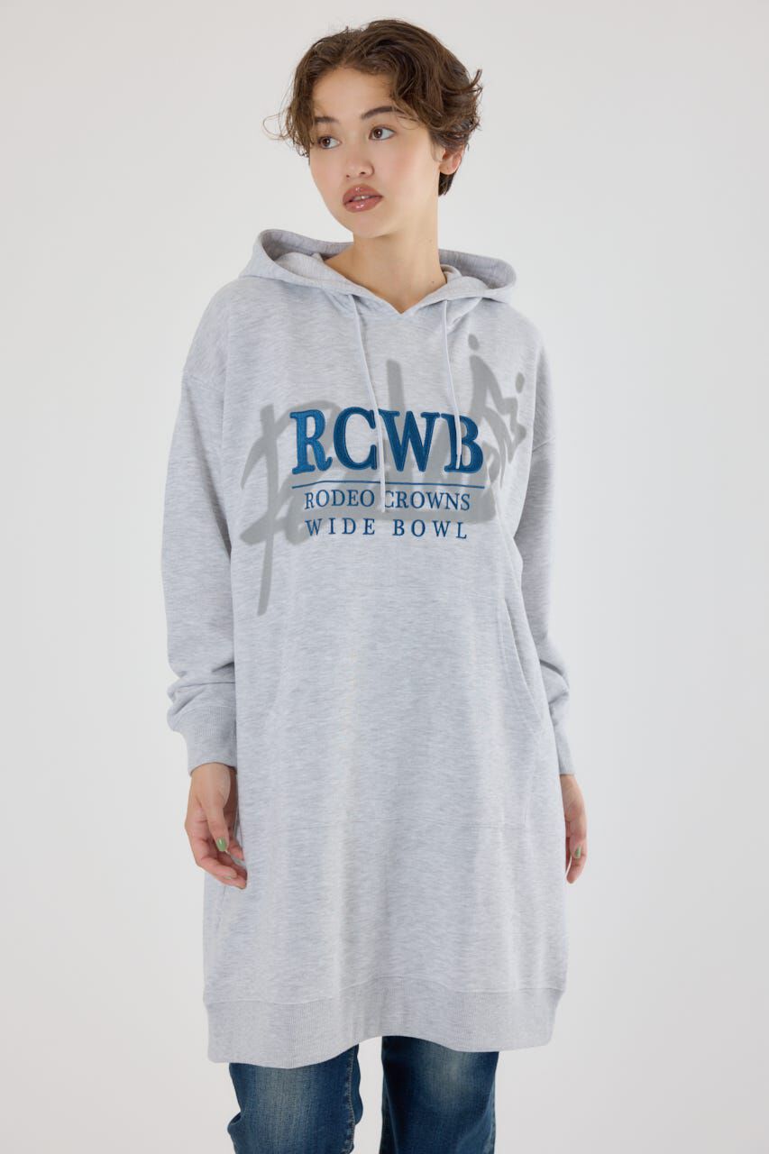 RODEO CROWNS「シャドーロゴパーカーワンピース」|ワンピース|L/T.GRY1