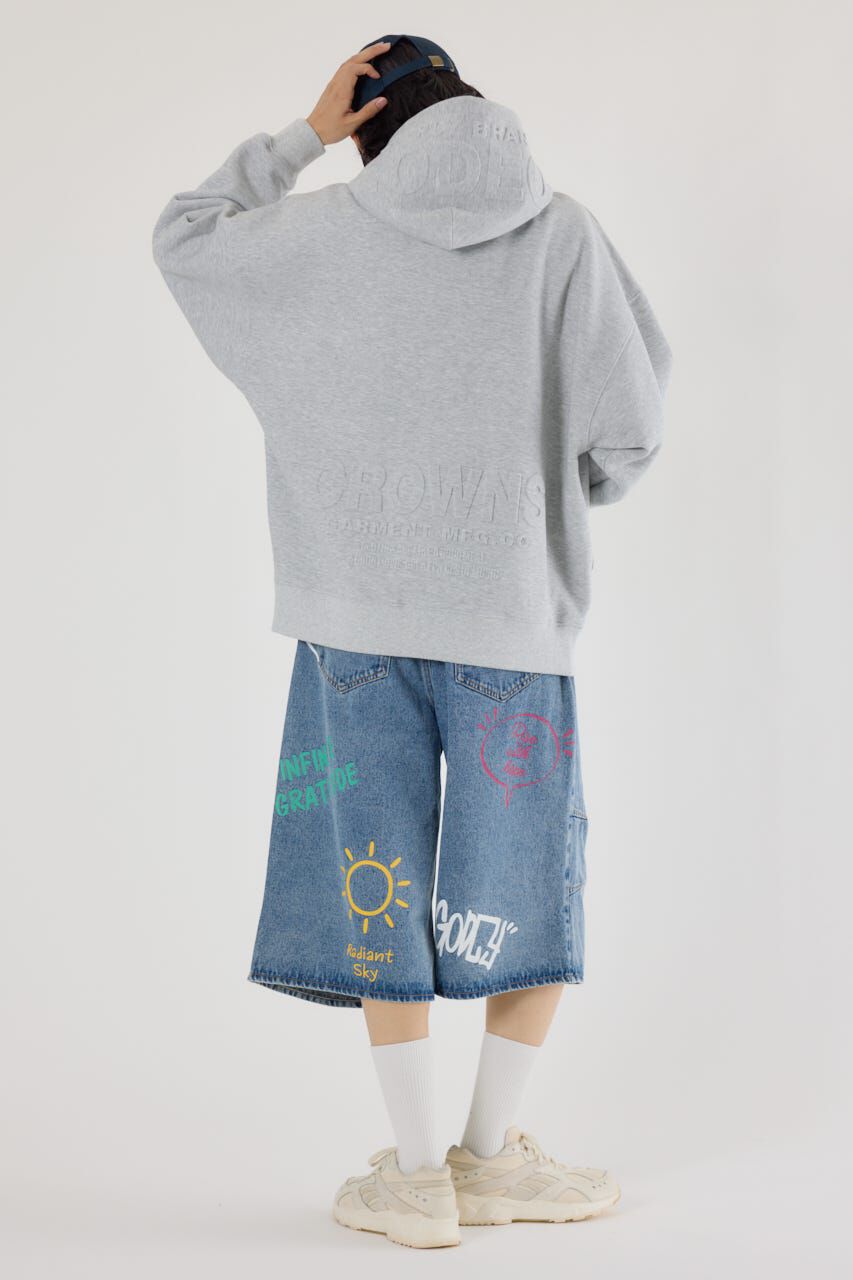 RODEO CROWNS「エンボスBIG ZIPパーカー」|パーカー|