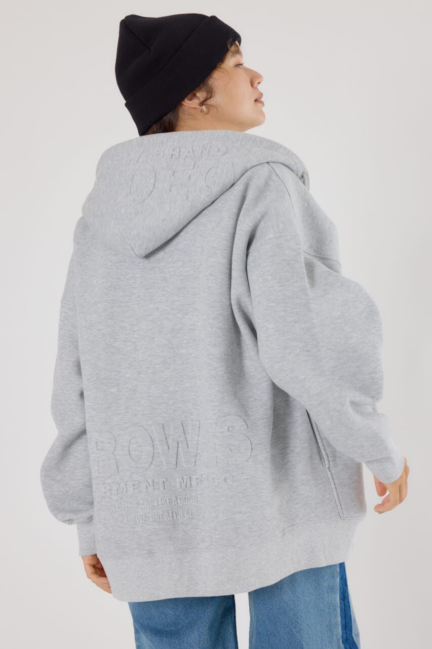 RODEO CROWNS「エンボスBIG ZIPパーカー」|パーカー|