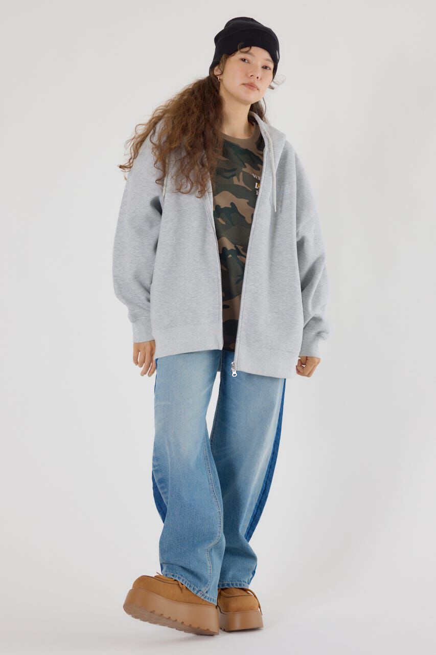 RODEO CROWNS「エンボスBIG ZIPパーカー」|パーカー|