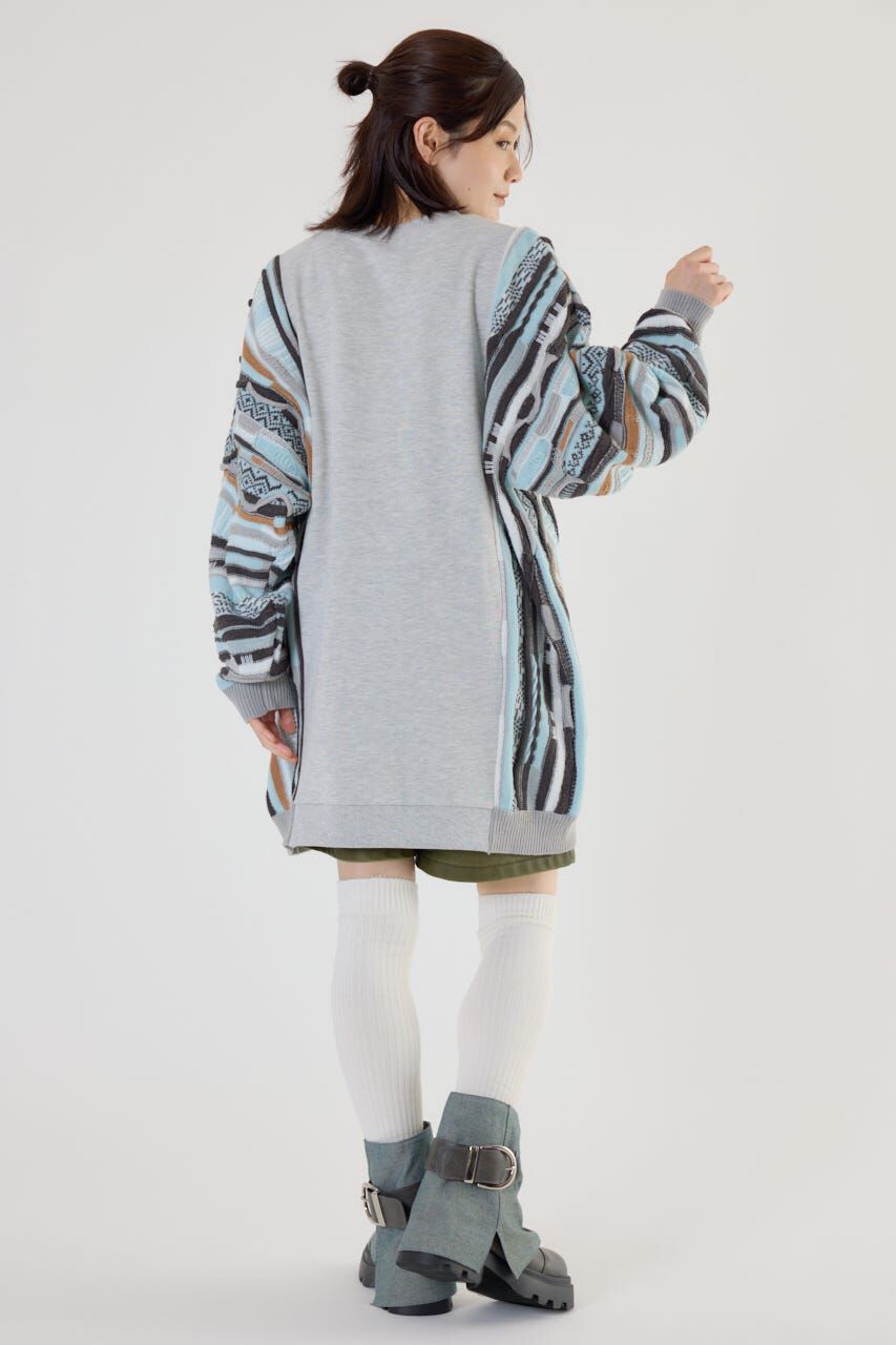 RODEO CROWNS「3D マルチカラーニットドッキングチュニック」|ニット・セーター|