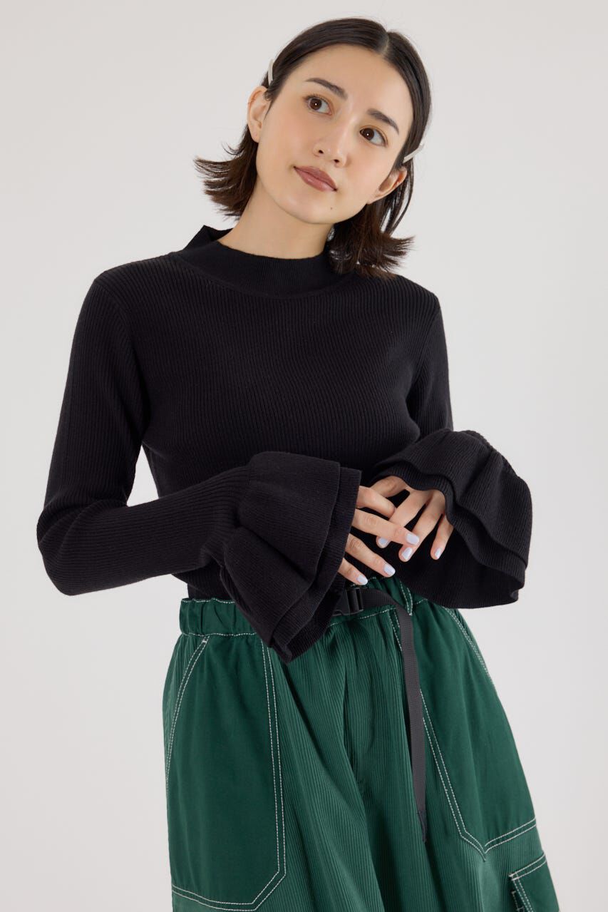 RODEO CROWNS「フリルリブニットトップス」|ニット・セーター|