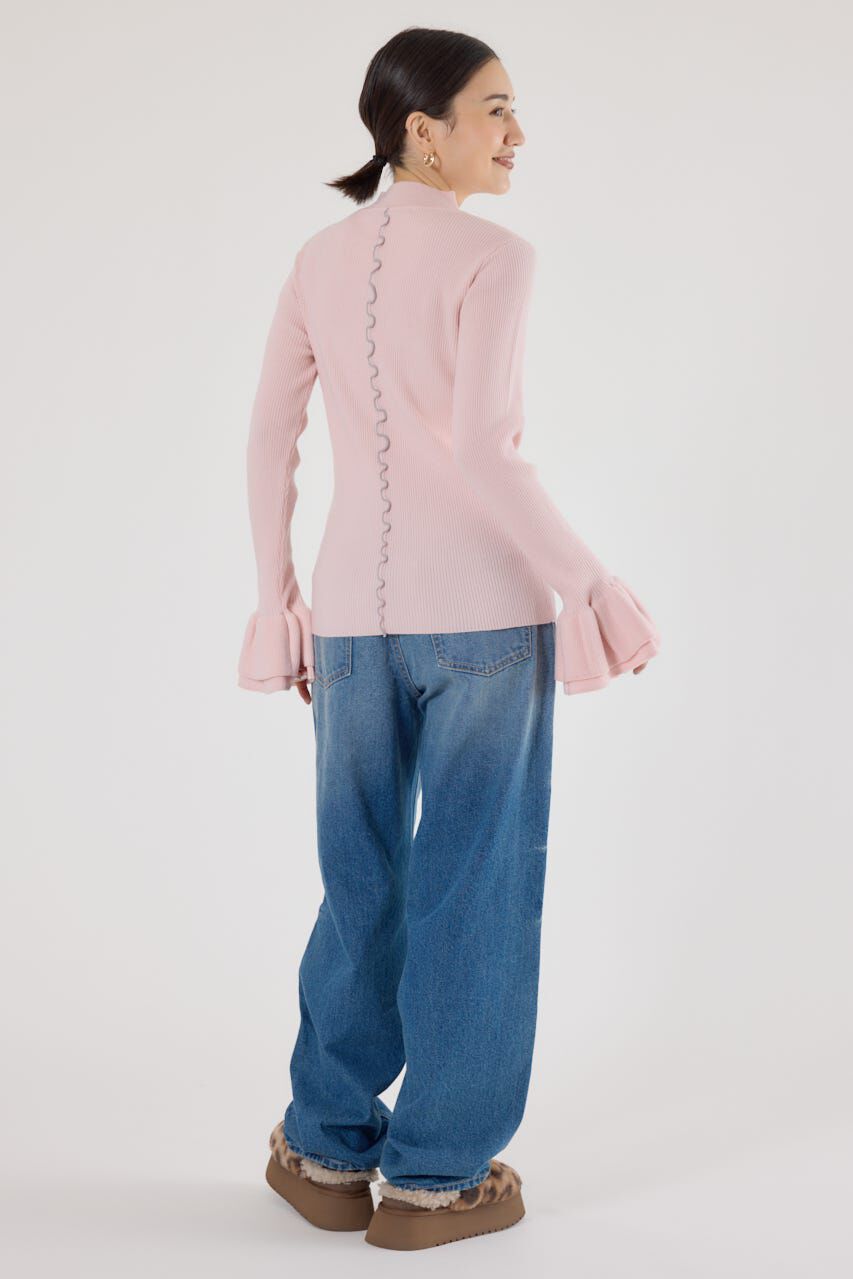 RODEO CROWNS「フリルリブニットトップス」|ニット・セーター|