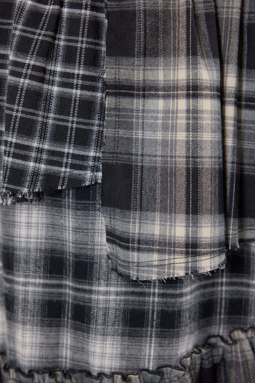 RODEO CROWNS「ランダムティアードチェックスカート」|スカート|