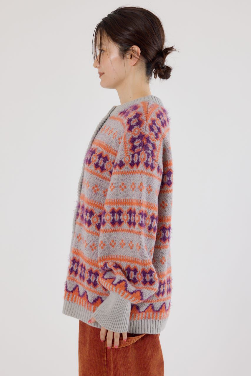 RODEO CROWNS「NEON NORDICニットカーディガン」|カーディガン|