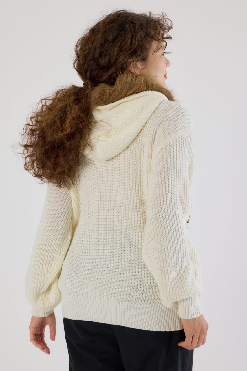 RODEO CROWNS「FADE LOGOニットジップフーディー」|パーカー|