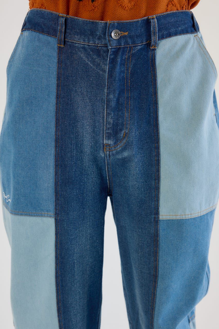 RODEO CROWNS「パッチワークバレルデニムパンツ」|デニム|