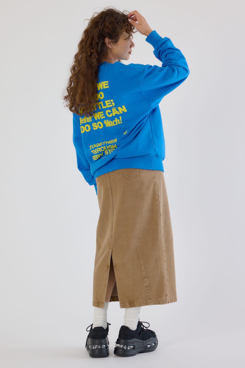 RODEO CROWNS「カーブデニムマキシスカート」|スカート|