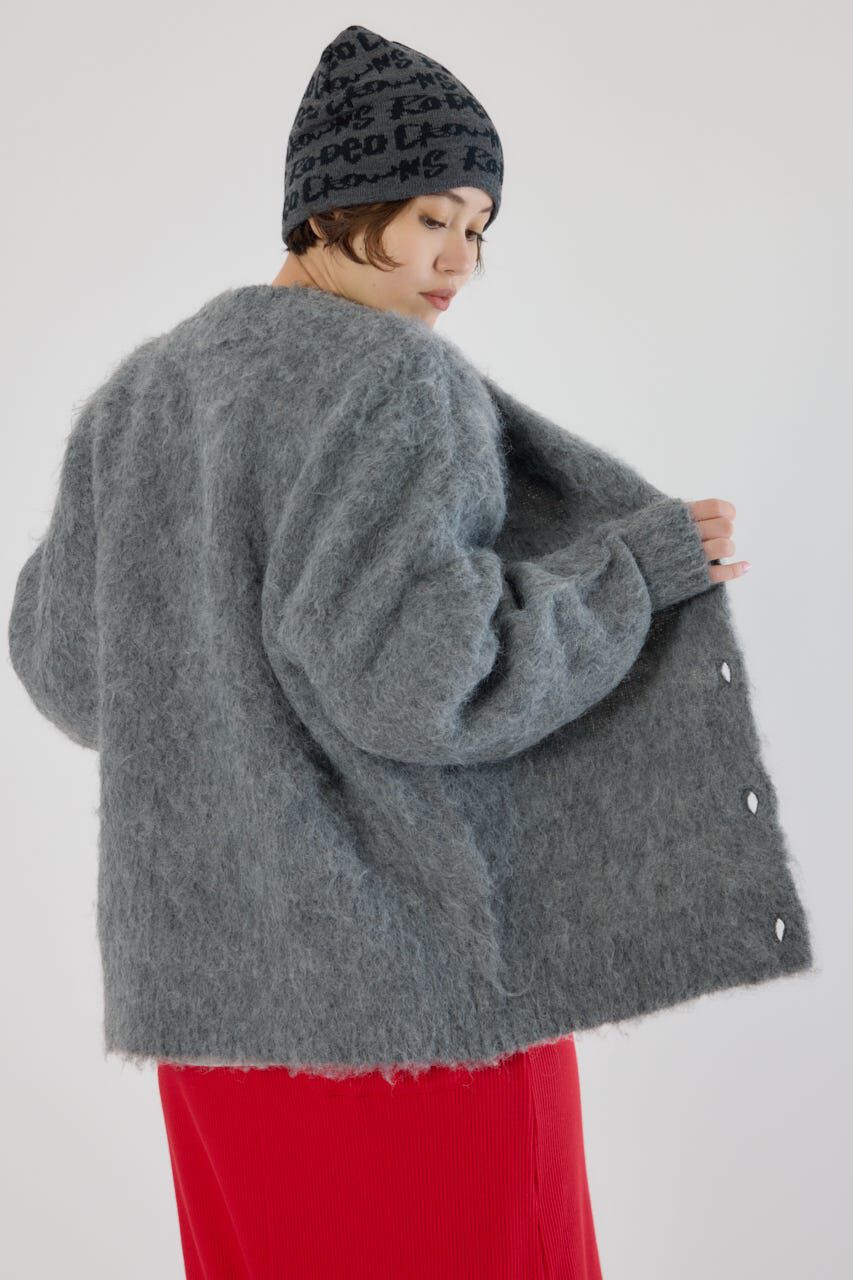 RODEO CROWNS「2WAY Fluffyシャギーニットカーディガン」|カーディガン|