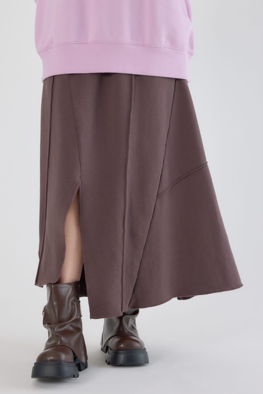 RODEO CROWNS「ランダム切替スウェットスカート」|スカート|BRN