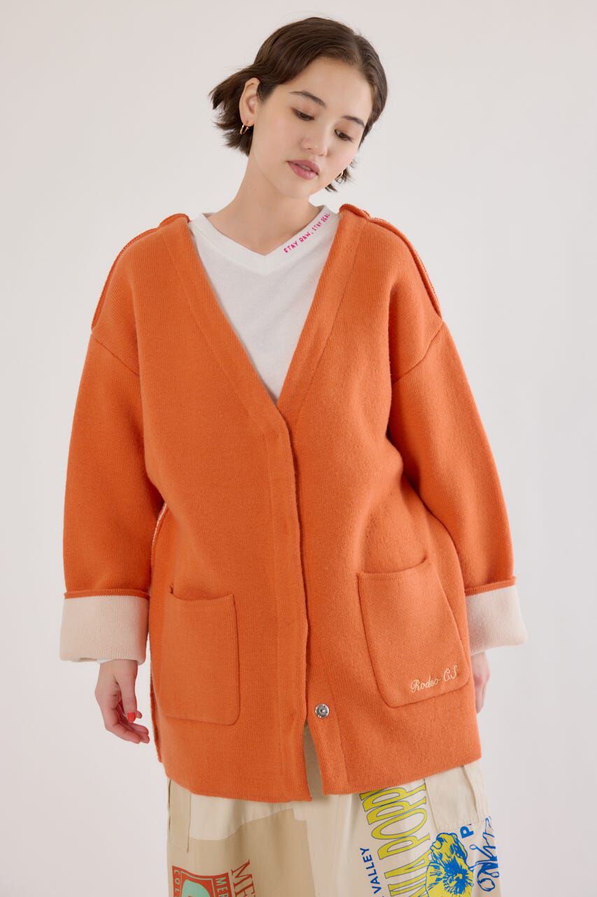 RODEO CROWNS「ダブルフェイスニットジャケット」|カーディガン|