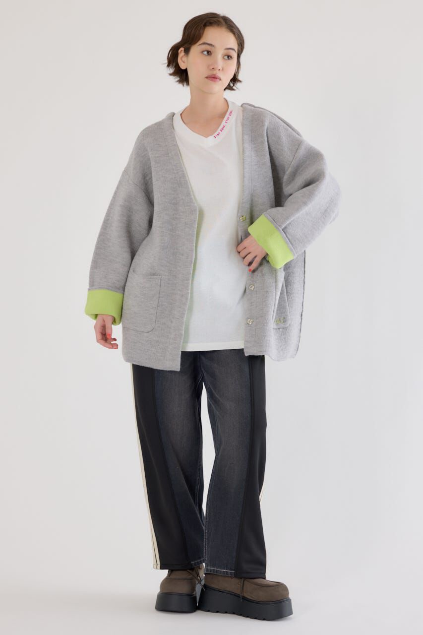 RODEO CROWNS「ダブルフェイスニットジャケット」|カーディガン|