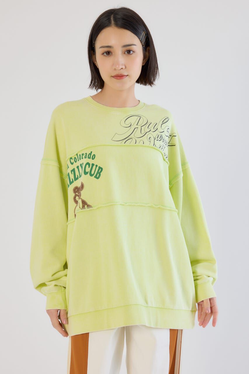 RODEO CROWNS「加工アウトシームスウェットトップス」|パーカー|