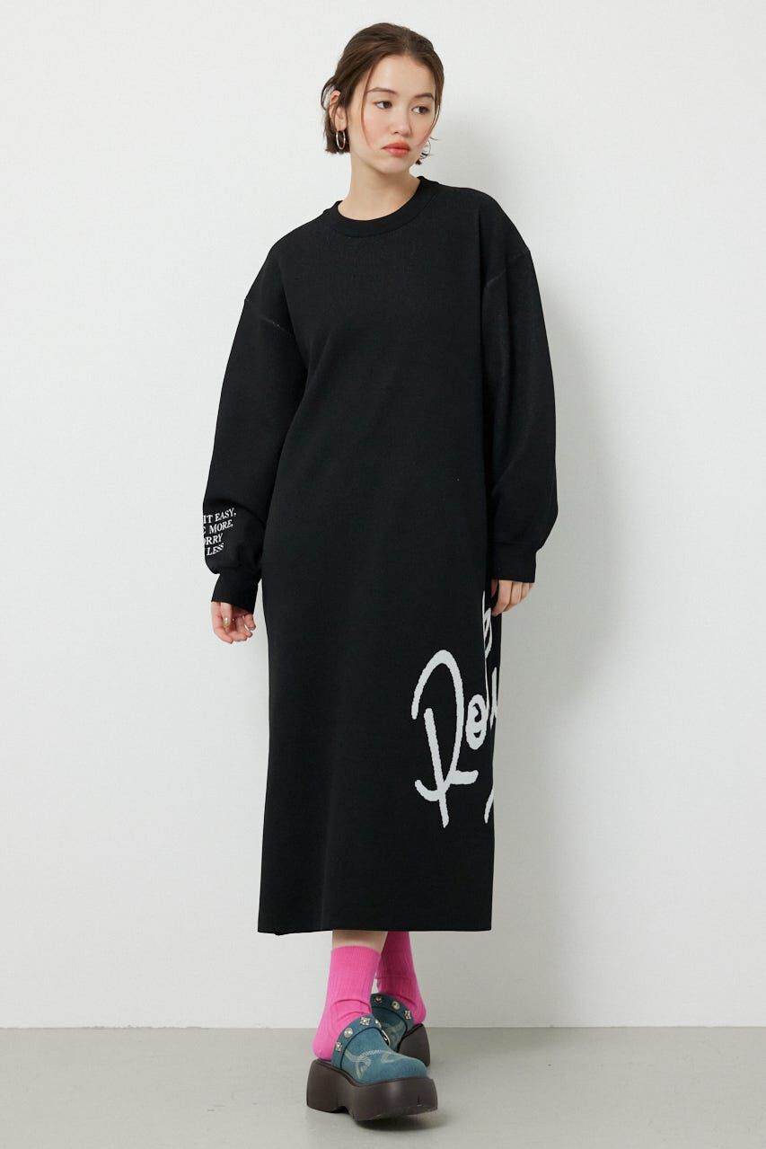 RODEO CROWNS「マキシロゴニットワンピース」|ワンピース|