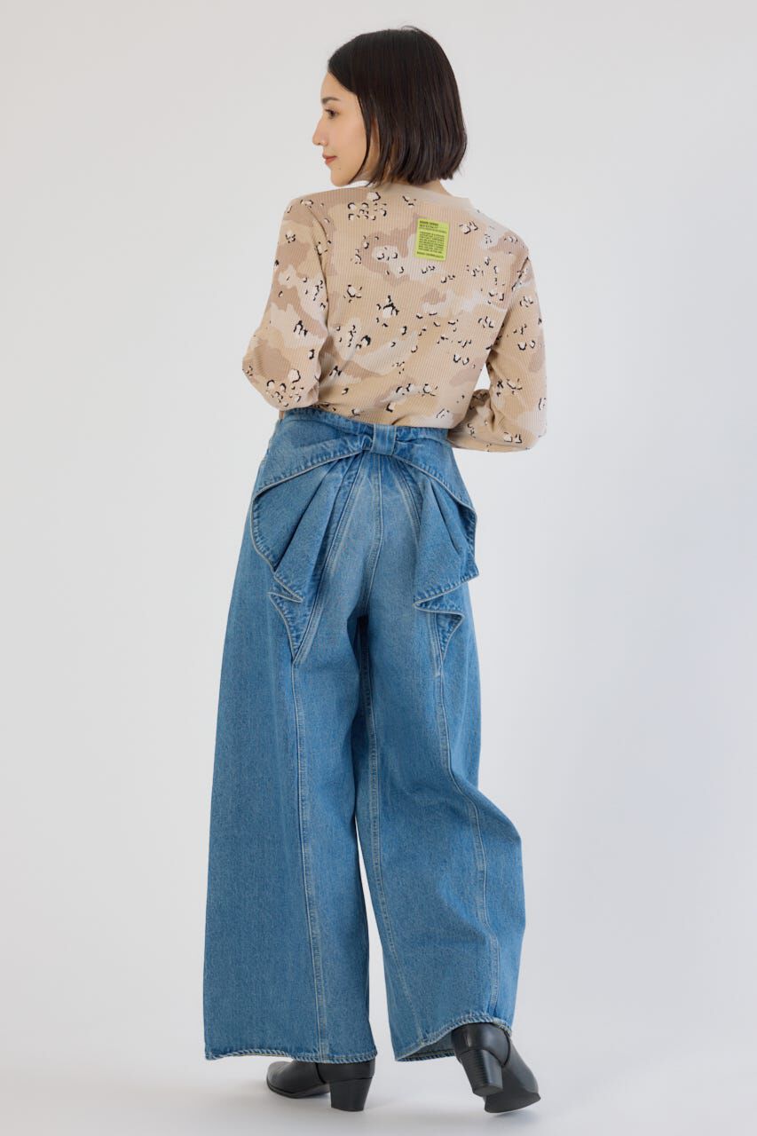 RODEO CROWNS「ビッグリボンデニムパンツ」|デニム|