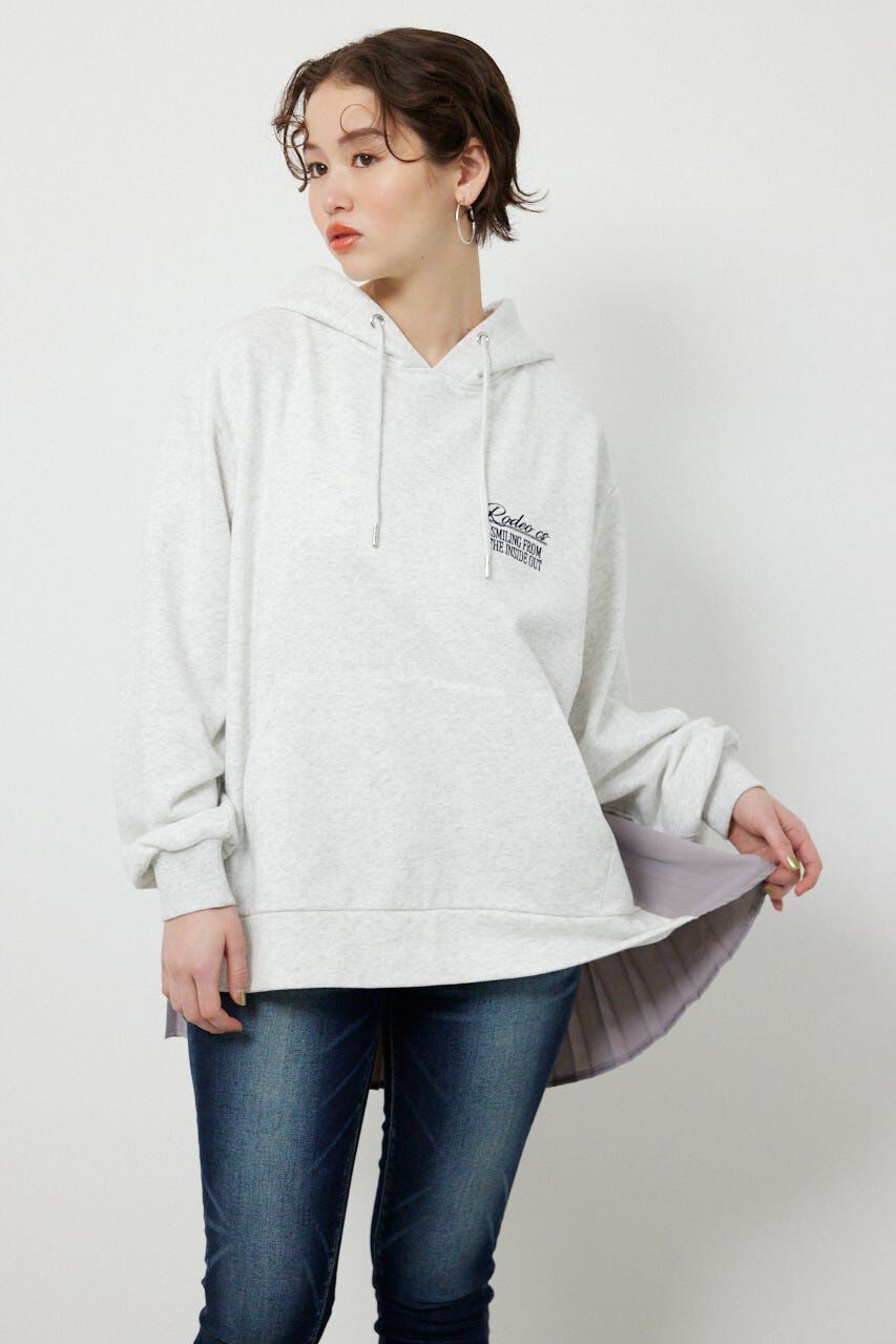 RODEO CROWNS「バックプリーツロゴパーカー」|パーカー|L/T.GRY1