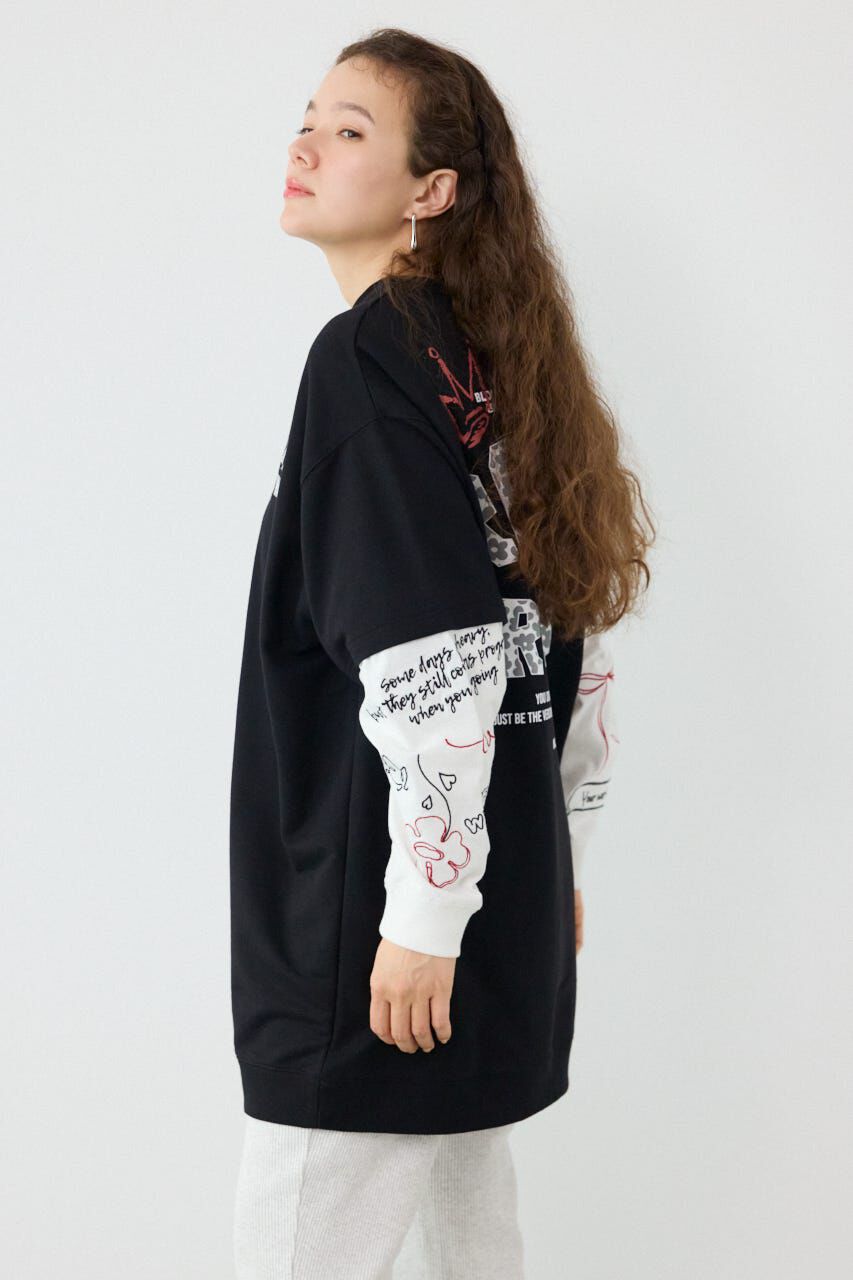 RODEO CROWNS「フェイクレイヤードフラワーロゴワンピース」|ワンピース|