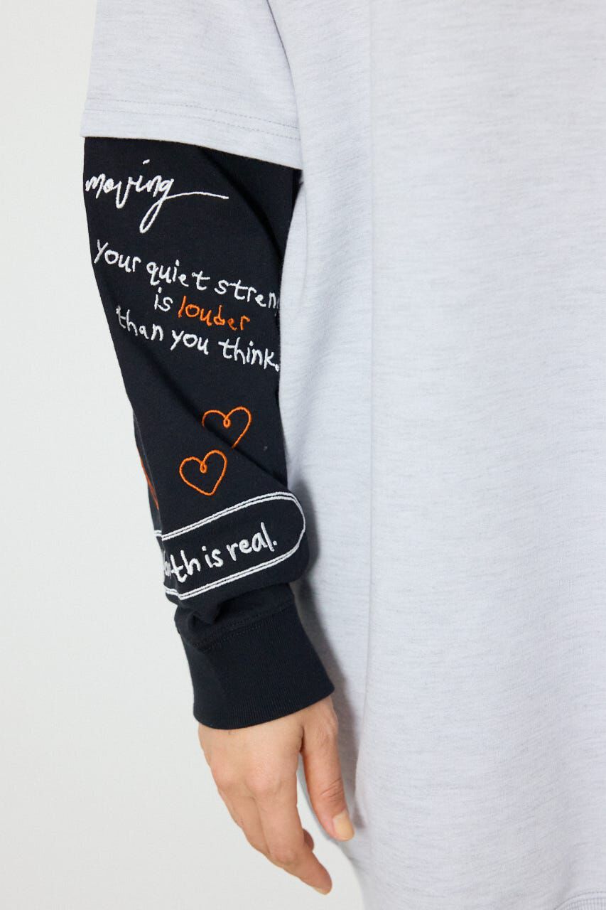 RODEO CROWNS「フェイクレイヤードフラワーロゴワンピース」|ワンピース|