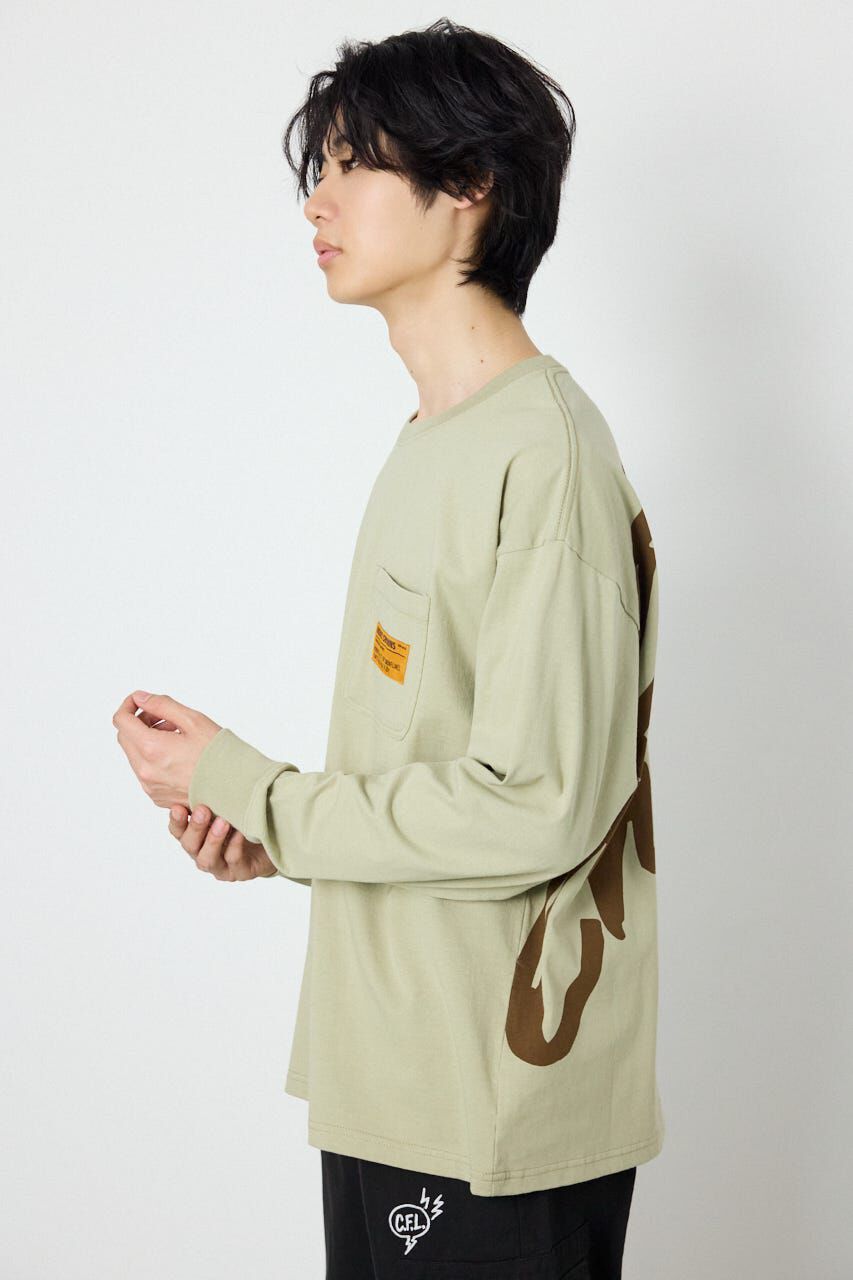 RODEO CROWNS「ペイントロゴ長袖Tシャツ」|Tシャツ・カットソー|