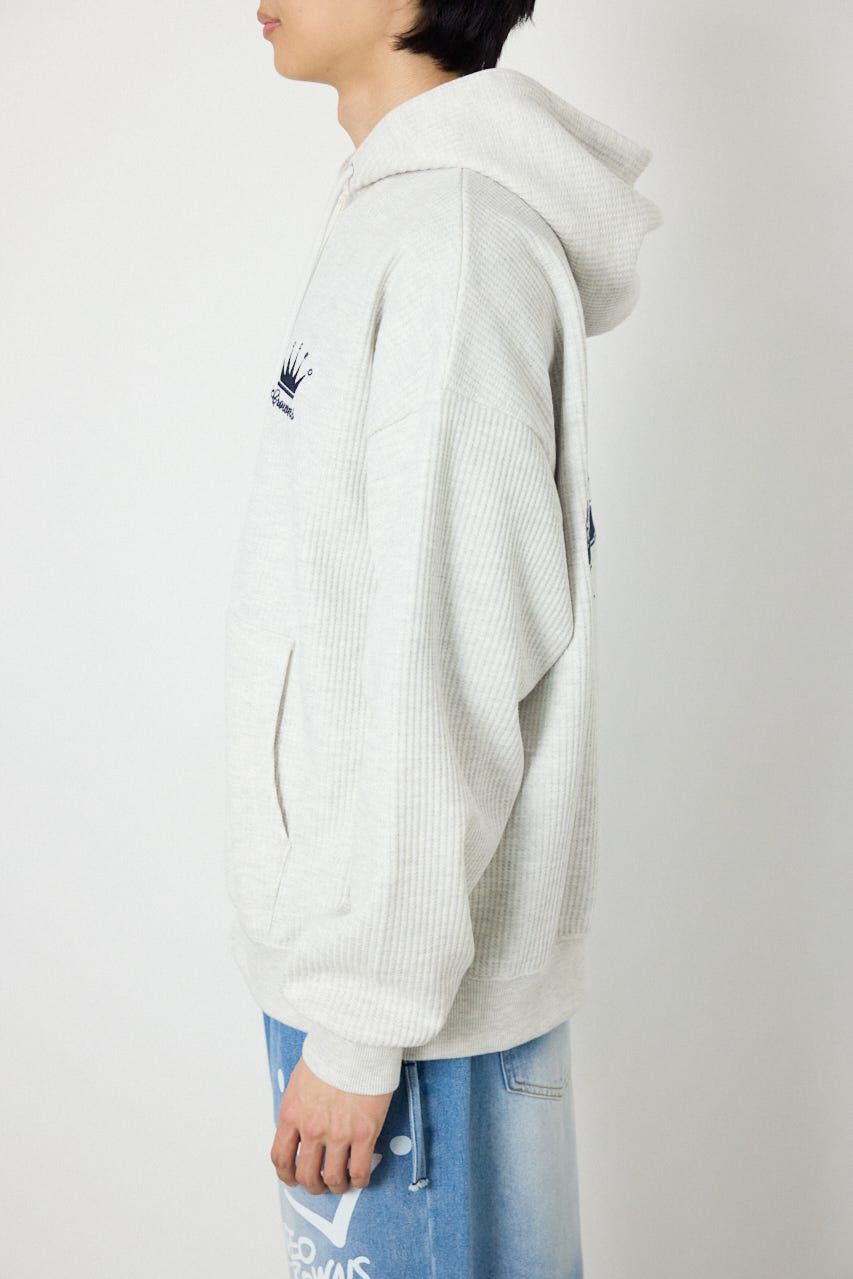 RODEO CROWNS「ボンディングワッフルZIPパーカー」|パーカー|