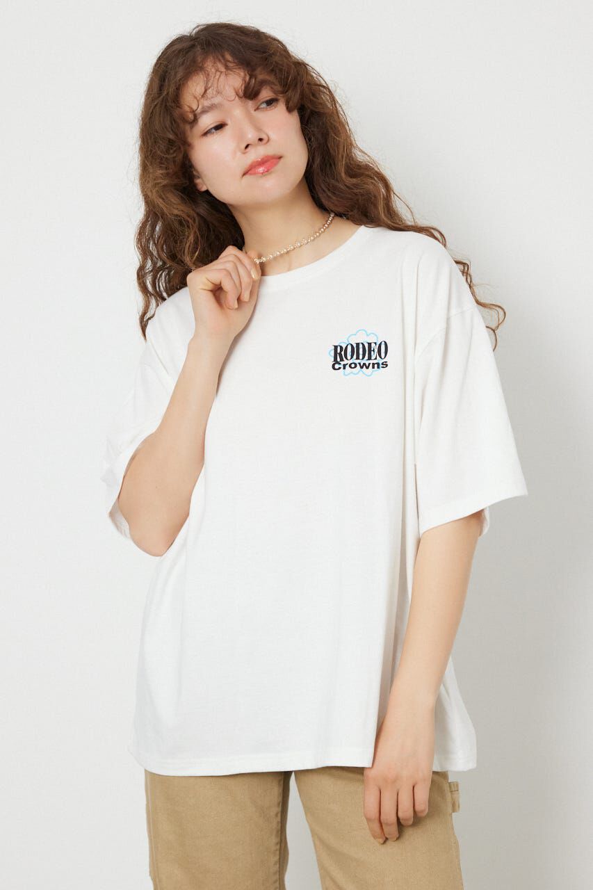 RODEO CROWNS「Flower Bloom Embroidery Tシャツ」|Tシャツ・カットソー|