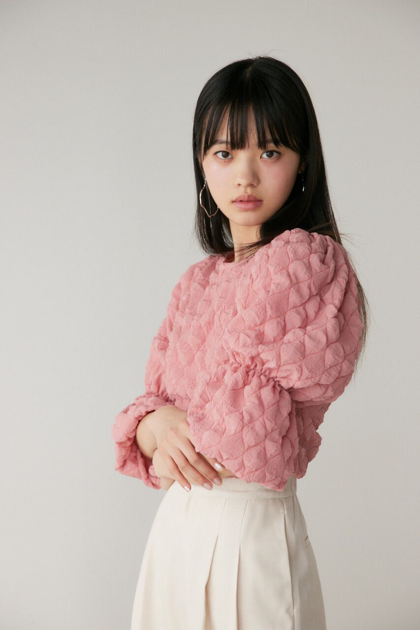 SLY「PUFF SLEEVE CUT トップス」|Tシャツ・カットソー|