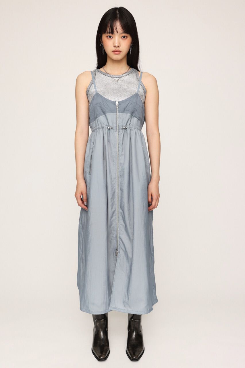 SLY「SHEER CAMI ZIP L／ドレス」|ワンピース|
